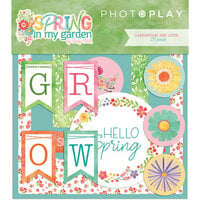 Photo Play Paper - Spring in My Garden Collection - Ephemera - Die Cut Cardstock Pieces