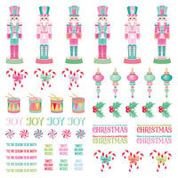 PhotoPlay - Sugar Plum Christmas Collection - 12 x 12 Single Sided Paper - Pre-Colored Dies
