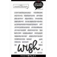 PhotoPlay - Say It With Stamps Collection - Clear Photopolymer Stamps - Wish