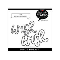 PhotoPlay - Say It With Stamps Collection - Etched Dies - Wish