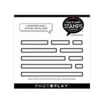 Photo Play Paper - Say It With Stamps Collection - Dies - Sentiment Strips