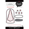 Photo Play Paper - Say It With Stamps Collection - Dies - Snow Globe and Tree