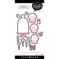 PhotoPlay - Say It With Stamps Collection - Etched Dies - Hey Cupcake