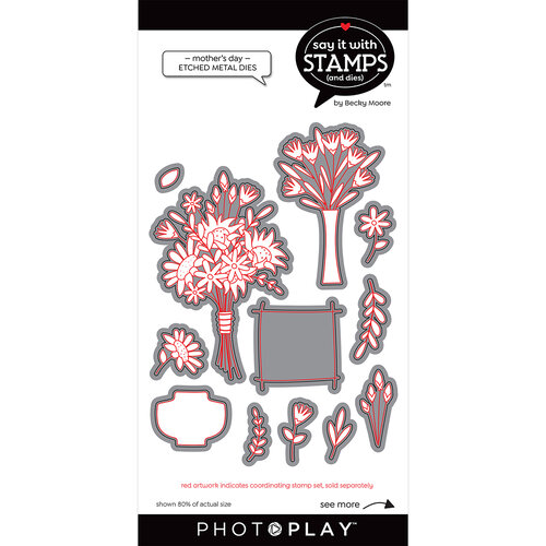 PhotoPlay - Say It With Stamps Collection - Etched Dies - Mother's Day