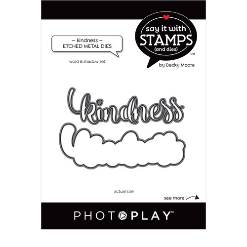 PhotoPlay - Say It With Stamps Collection - Etched Dies - Kindness