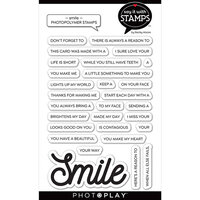 PhotoPlay - Say It With Stamps Collection - Clear Photopolymer Stamps - Smile