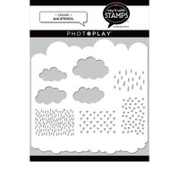 PhotoPlay - Say It With Stamps Collection - 6 x 6 Stencils - Clouds