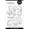 PhotoPlay - Say It With Stamps Collection - Clear Photopolymer Stamps - Dino Friends