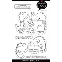 PhotoPlay - Say It With Stamps Collection - Clear Photopolymer Stamps - Dino Friends