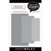 PhotoPlay - Say It With Stamps Collection - Etched Dies - Mini Slimline - Nested Stitched Scallops