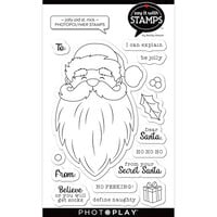 PhotoPlay - Say It With Stamps Collection - Christmas - Clear Photopolymer Stamps - Jolly Old St. Nick