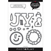 PhotoPlay - Say It With Stamps Collection - Christmas - Etched Dies - Joyful Snowman