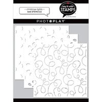 PhotoPlay - Say It With Stamps Collection - 6 x 6 Stencils - Christmas Lights