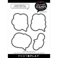 PhotoPlay - Say It With Stamps Collection - Etched Dies - Good Vibes Only