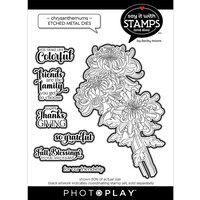 PhotoPlay - Say With Stamps Collection - Etched Dies - Chrysanthemums