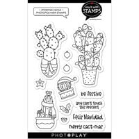 PhotoPlay - Say It With Stamps Collection - Clear Photopolymer Stamps - Christmas Cactus