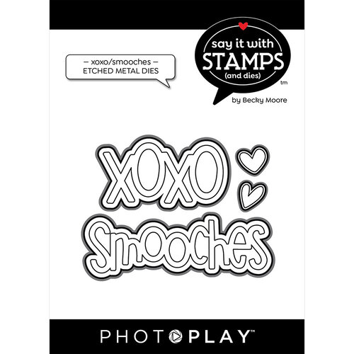 Photoplay - Say It With Stamps Collection - Etched Dies - XOXO Smooches