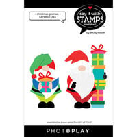 PhotoPlay - Say It With Stamps Collection - Layered Etched Dies - Christmas Gnomes