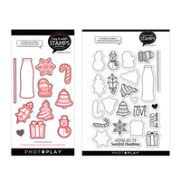 PhotoPlay - Say It With Stamps Collection - Clear Photopolymer Stamps and Dies - Christmas Cookies Bundle