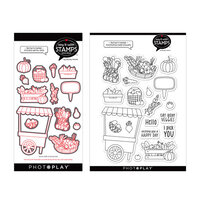PhotoPlay - Say It With Stamps Collection - Clear Photopolymer Stamps and Dies - Farmer's Market Bundle