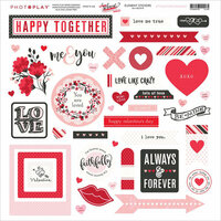 Photo Play Paper - So Loved Collection - 12 x 12 Cardstock Stickers - Elements