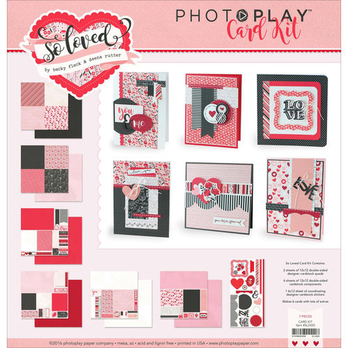 Photo Play Paper - So Loved Collection - Card Kit - Valentine