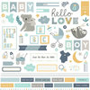 Photo Play Paper - Snuggle Up Collection - Boy - 12 x 12 Cardstock Stickers - Elements