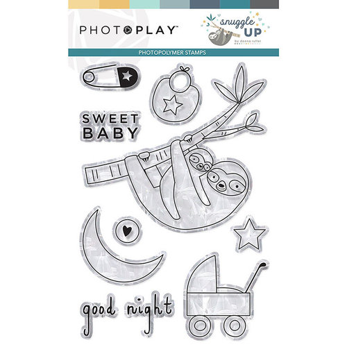 Photo Play Paper - Snuggle Up Collection - Boy - Clear Photopolymer Stamps