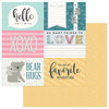 Photo Play Paper - Snuggle Up Collection - Girl - 12 x 12 Double Sided Paper - Hello Baby Girl 4x6 Cards