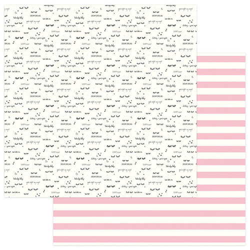 Photo Play Paper - Snuggle Up Collection - Girl - 12 x 12 Double Sided Paper - Dream Darling