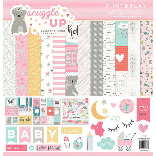 Photo Play Paper - Snuggle Up Collection - Girl - 12 x 12 Collection Pack
