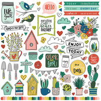 Photo Play Paper - Stuck on You Collection - 12 x 12 Cardstock Stickers - Elements