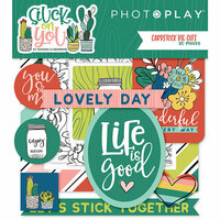Photo Play Paper - Stuck on You Collection - Ephemera - Die Cut Cardstock Pieces