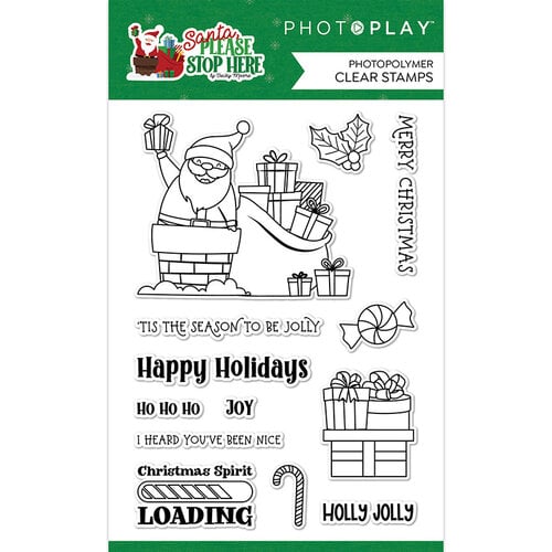 PhotoPlay - Santa Please Stop Here Collection - Christmas - Clear Photopolymer Stamps