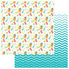 Photo Play Paper - Squeeze in Some Fun Collection - 12 x 12 Double Sided Paper - Pina Colada