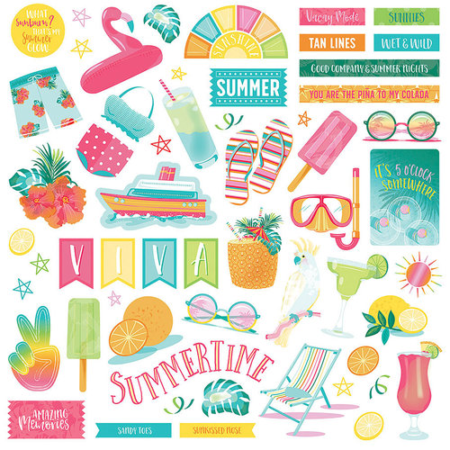 Photo Play Paper Squeeze in Some Fun Elements Stickers