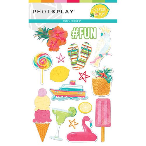 PhotoPlay - Squeeze in Some Fun Collection - Puffy Stickers