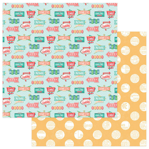 Photo Play Paper - Slightly Sassy Collection - 12 x 12 Double Sided Paper - Eat At Joe's