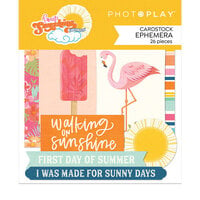 PhotoPlay - Sweet Sunshine Collection - Ephemera - Die Cut Cardstock Pieces