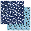 Photo Play Paper - Shark Attack Collection - 12 x 12 Double Sided Paper - Shark Bait