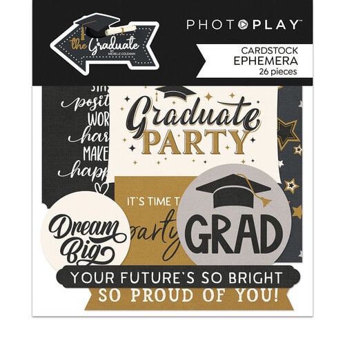 PhotoPlay - The Graduate Collection - Ephemera - Die Cut Cardstock Pieces