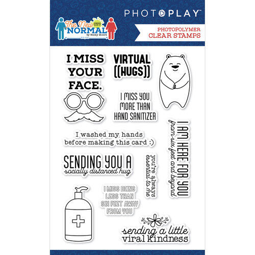 PhotoPlay - The New Normal Collection - Clear Photopolymer Stamps - Phrase