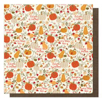 PhotoPlay - Thankful Collection - 12 x 12 Double Sided Paper - Pumpkin Spice