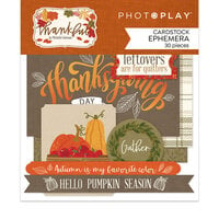 PhotoPlay - Thankful Collection - Ephemera - Die Cut Cardstock Pieces