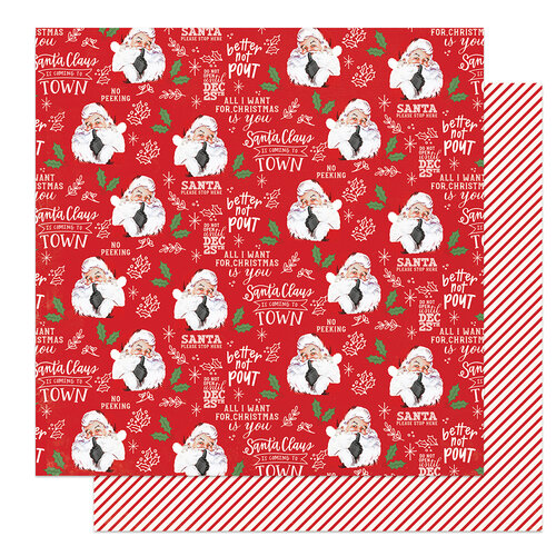 The North Pole Trading Co. 12x12 Paper- Better Not Pout