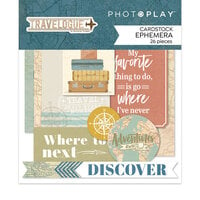PhotoPlay - Travelogue Collection - Ephemera - Die Cut Cardstock Pieces