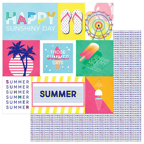 Photo Play Paper - Those Summer Days Collection - 12 x 12 Double Sided Paper - Chill Out