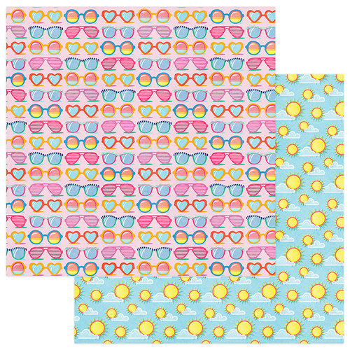 Photo Play Paper - Those Summer Days Collection - 12 x 12 Double Sided Paper - Sunnies