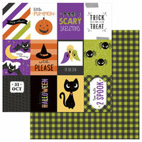 Photo Play Paper - Trick or Treat Collection - Halloween - 12 x 12 Double Sided Paper - Happy Boo Day