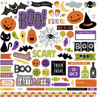Photo Play Paper - Trick or Treat Collection - Halloween - 12 x 12 Cardstock Stickers - Elements